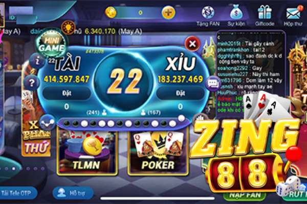 Giới thiệu luật chơi game tài xỉu tại cổng game Zing88