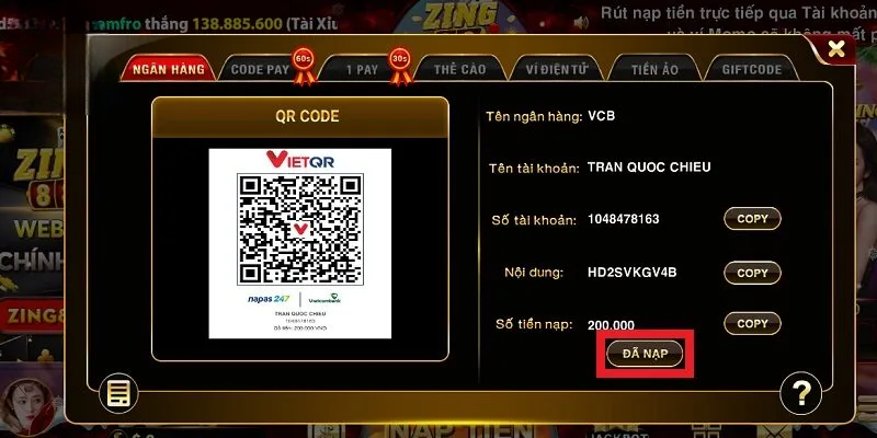 Hướng Dẫn Nạp Tiền Zing88 Chi Tiết, Nhanh Chóng Cho Tân Thủ